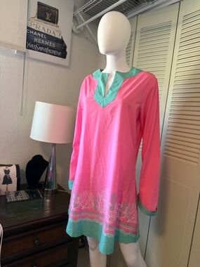 West Marine Colorblock Polo - Coral & Aqua size L